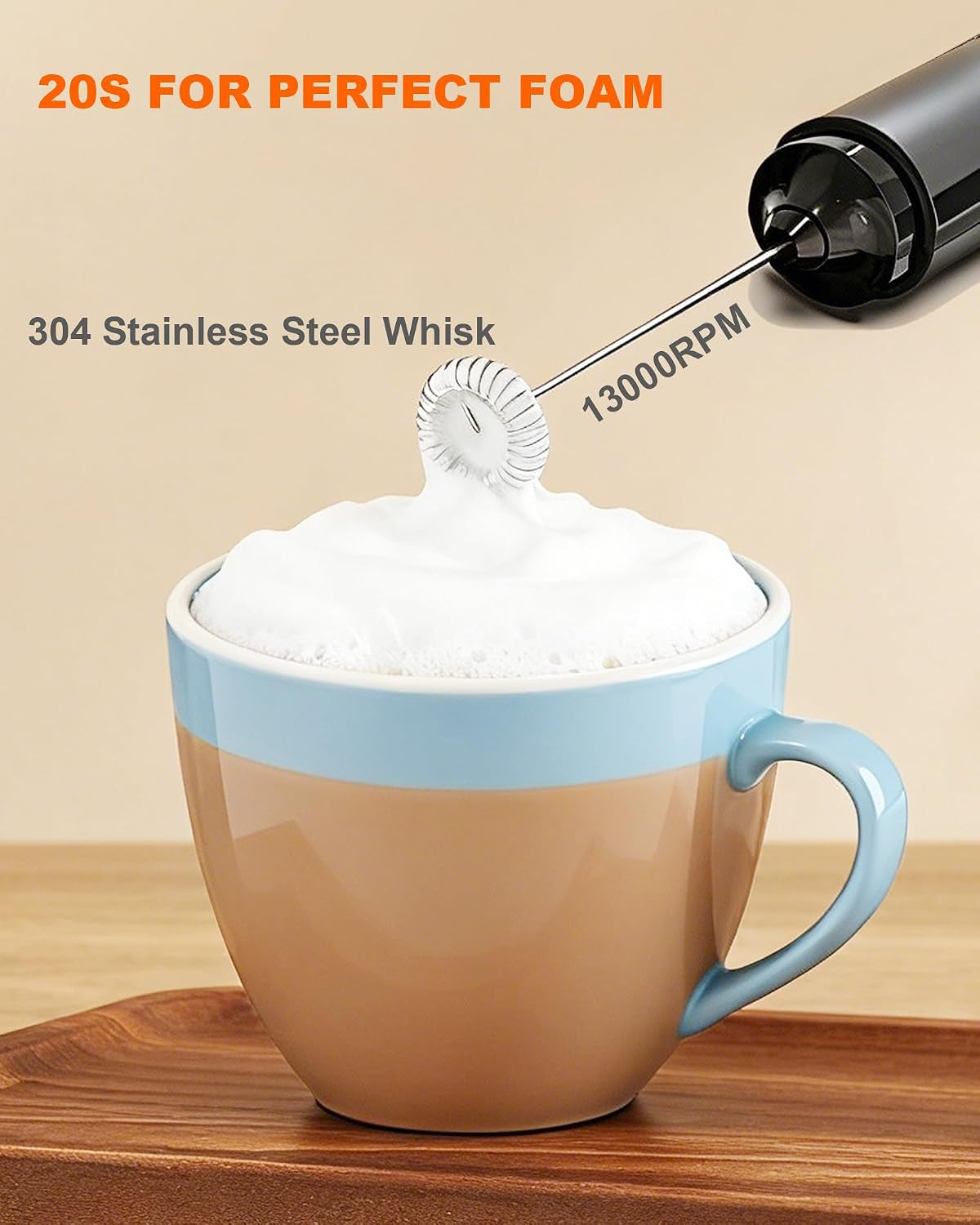 Rechargeable Handheld Milk Frother