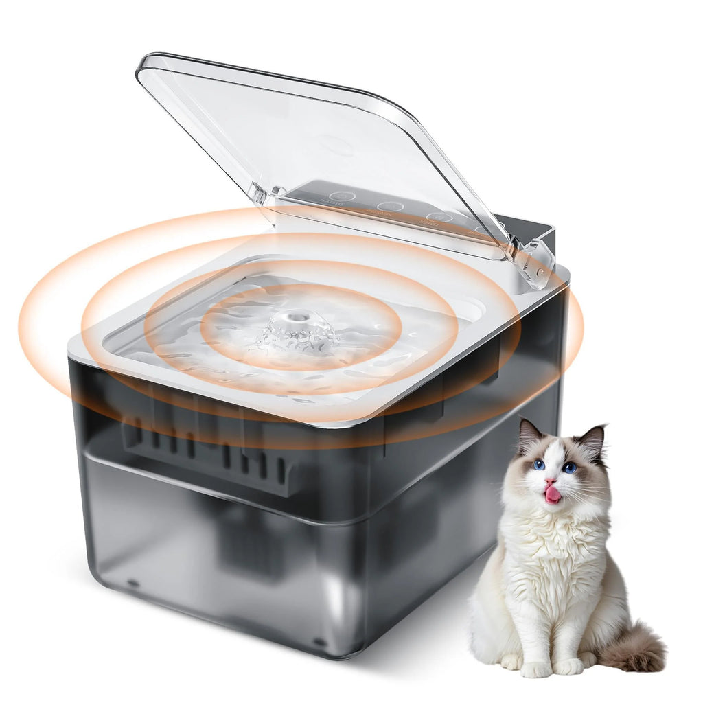 Cordless Stainless Steel Cat Water Fountain