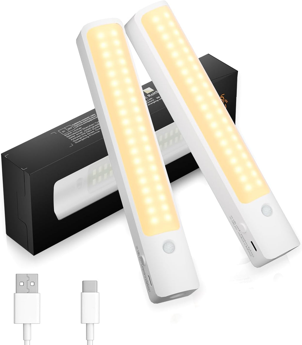 Motion-Sensor LED Light Bars (2-Pack)
