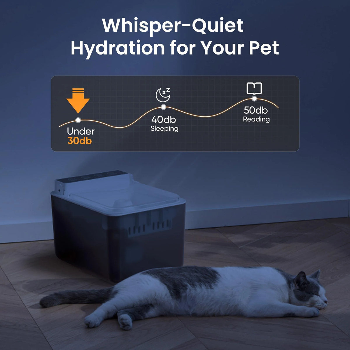 Cordless Stainless Steel Cat Water Fountain