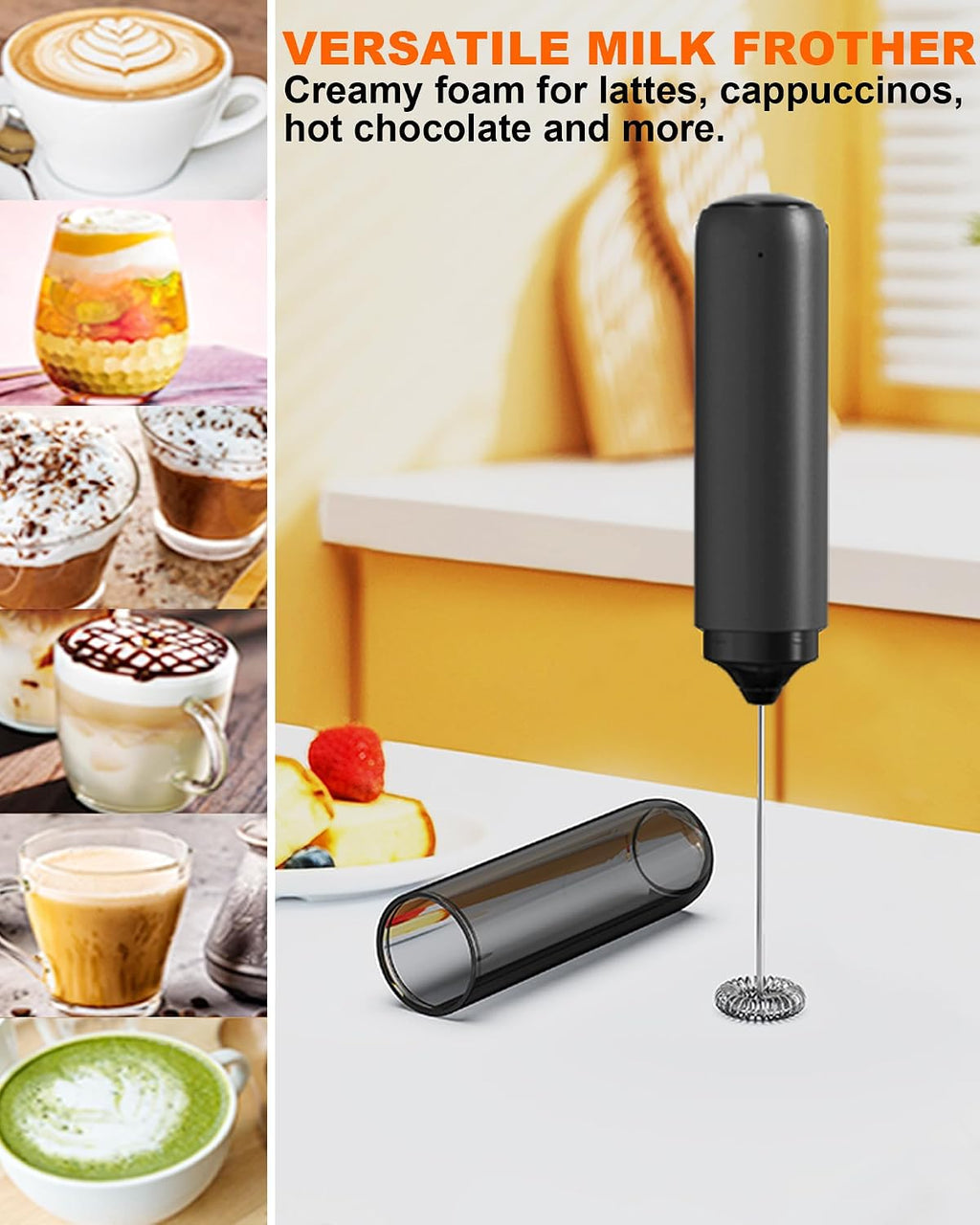 Rechargeable Handheld Milk Frother
