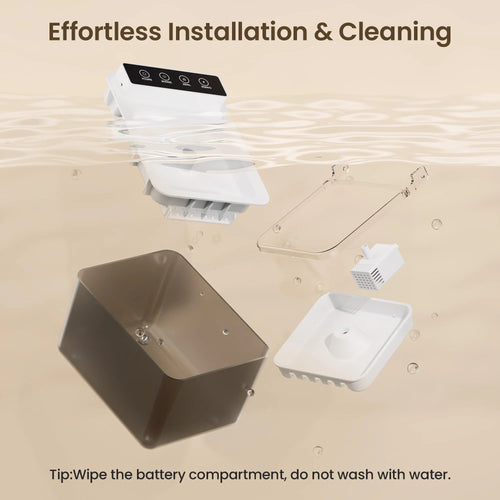 Cordless Stainless Steel Cat Water Fountain
