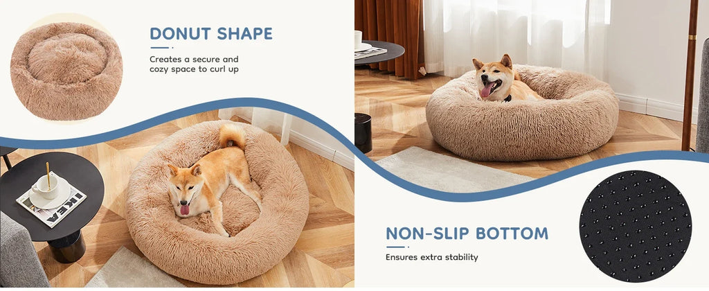 Cozy Donut Dog Bed