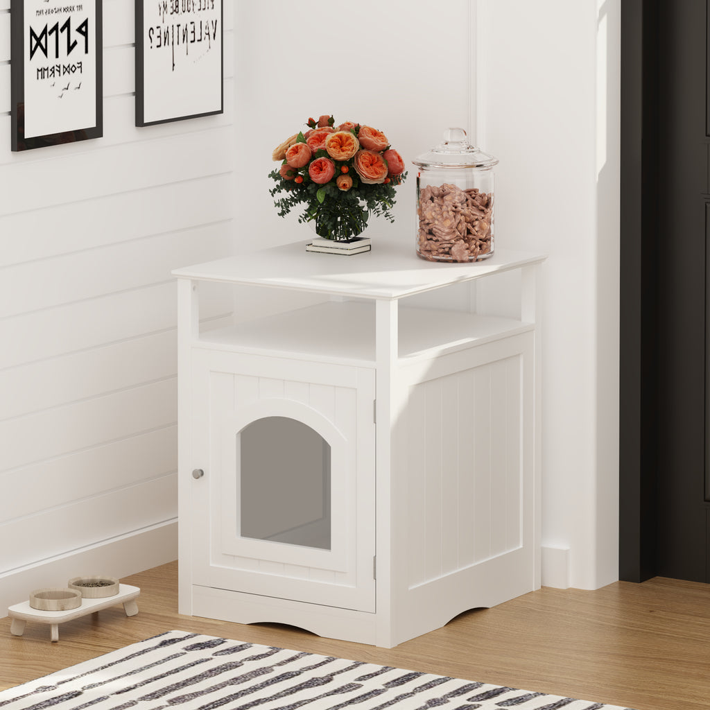 Hidden Cat Litter Box Cabinet