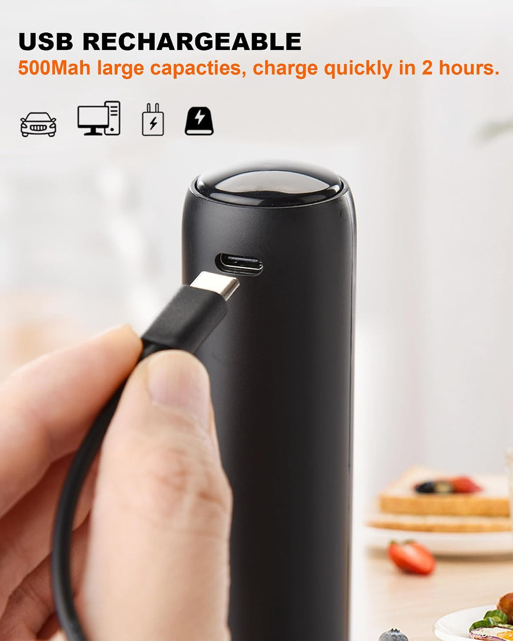 Rechargeable Handheld Milk Frother