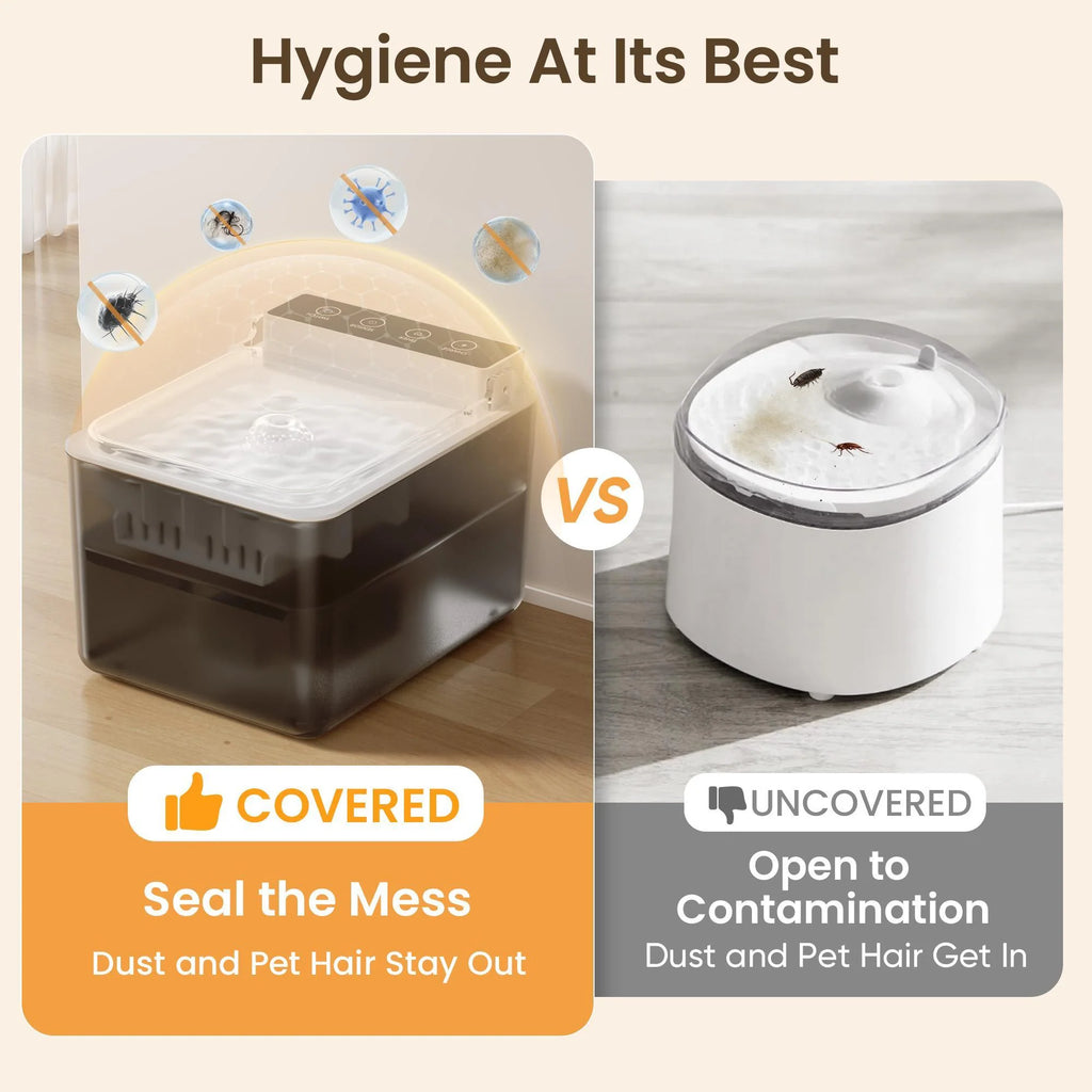 Cordless Stainless Steel Cat Water Fountain